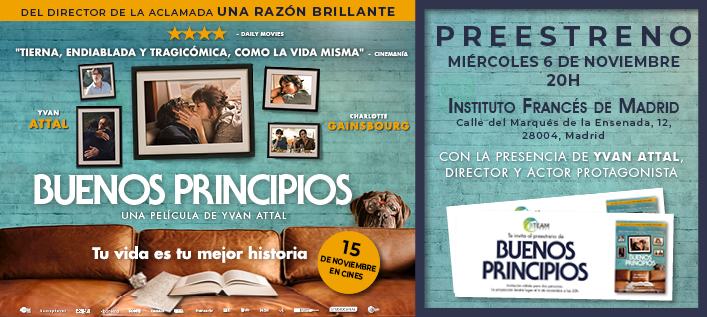 PREESTRENO "BUENOS PRINCIPIOS": 10 ENTRADAS DOBLES