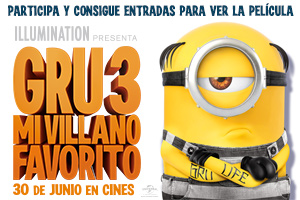 Concurso Gru 3 - Mi villano favorito ¡Consigue tu entrada!
