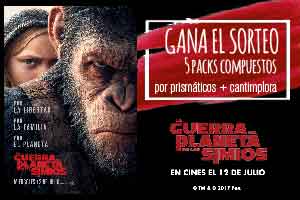 Gana tu pack de "La Guerra del Planeta de los Simios"
