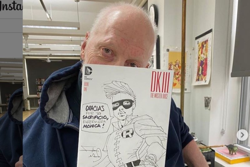 Frank Miller se estrena en Instagram homenajeando a una enfermera española