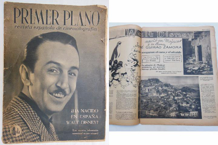 Walt Disney primer plano
