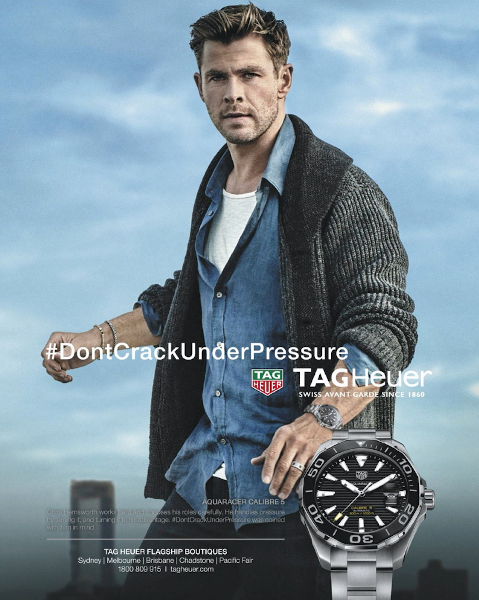 Chris Hemsworth 2019 TAG Heuer Campaign
