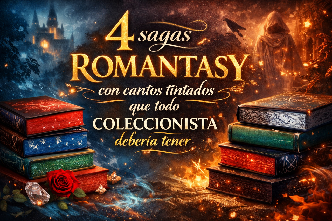 4 sagas romantasy con cantos tintados que están conquistando a los lectores
