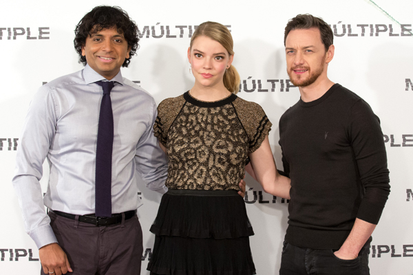 Estuvimos con M. Night Shyamalan, James McAvoy y Anya Taylor-Joy, que promocionaron “Múltiple” en Madrid