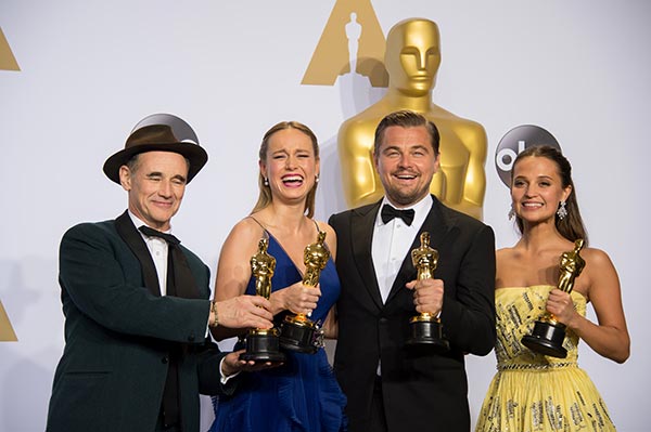 Y después del Oscar, ¿qué? Los nuevos proyectos de Leonardo DiCaprio, Brie Larson, Alicia Vikander y Mark Rylance