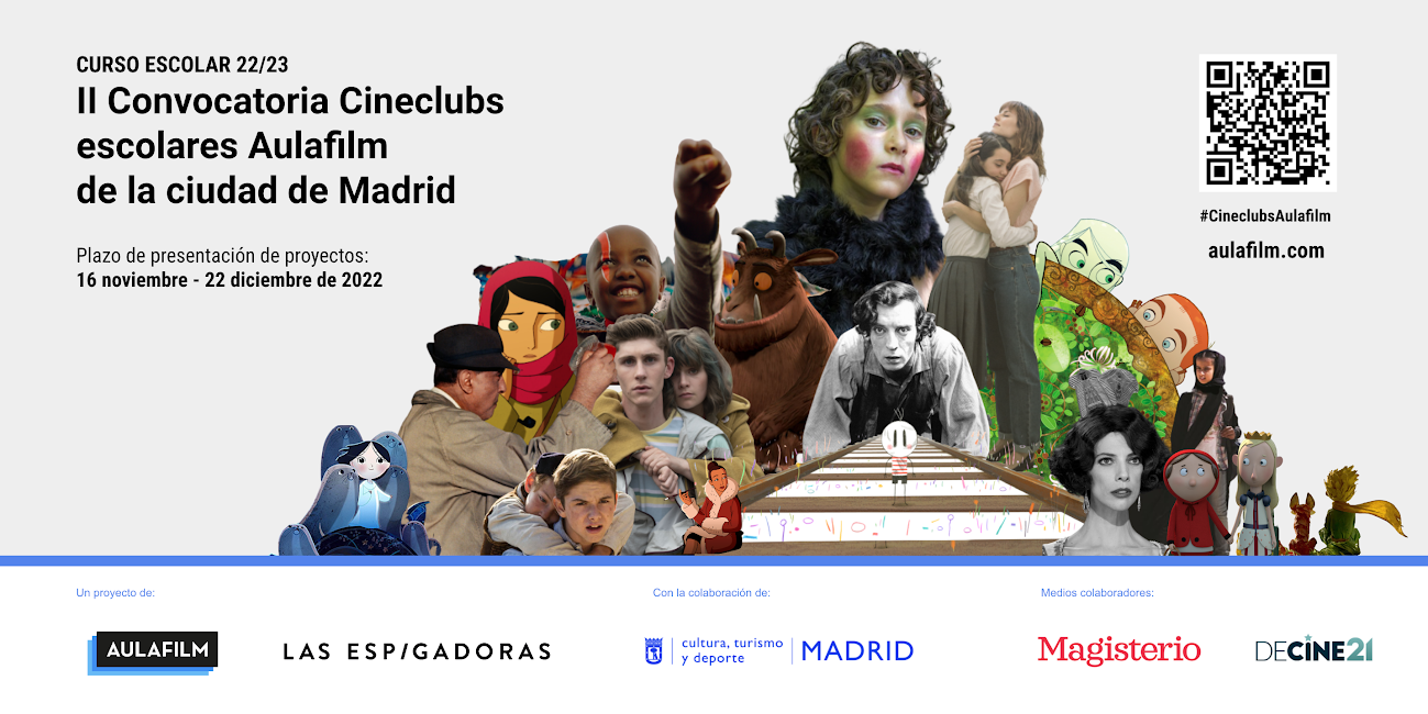 cartel hotizontal II Convocatoria de Cineclubs Aulafilm