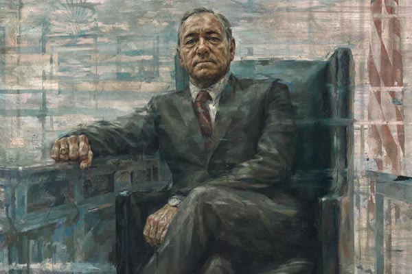 Se presenta el retrato del presidente de Estados Unidos Francis Underwood de "House of Cards"