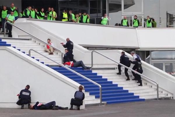 Simulacro de ataque terrorista en el Festival de Cannes