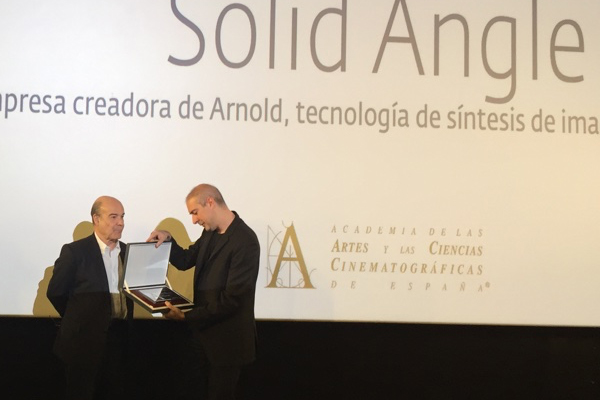 Marcos Fajardo, creador del software Arnold para efectos visuales, recibe el premio Segundo de Chomón de la Academia de Cine