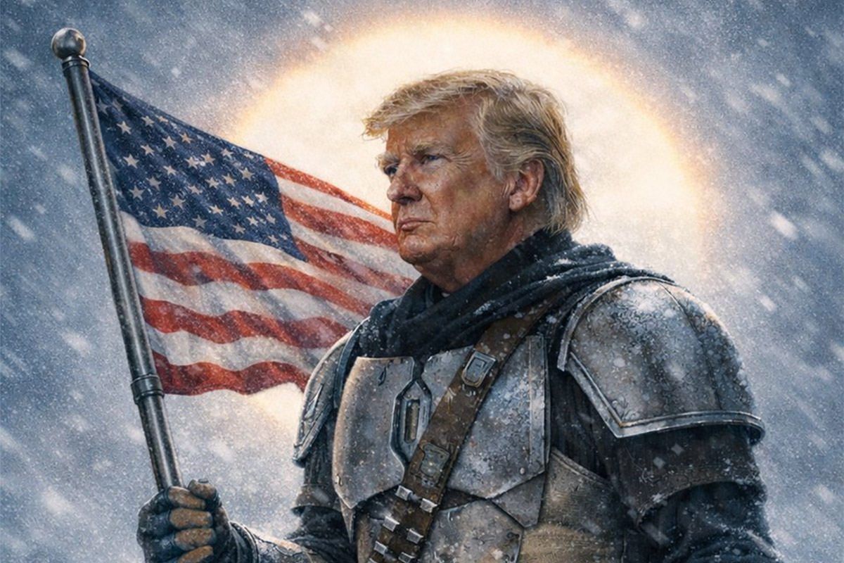 Donald Trump se identifica con The Mandalorian en el día de Star Wars