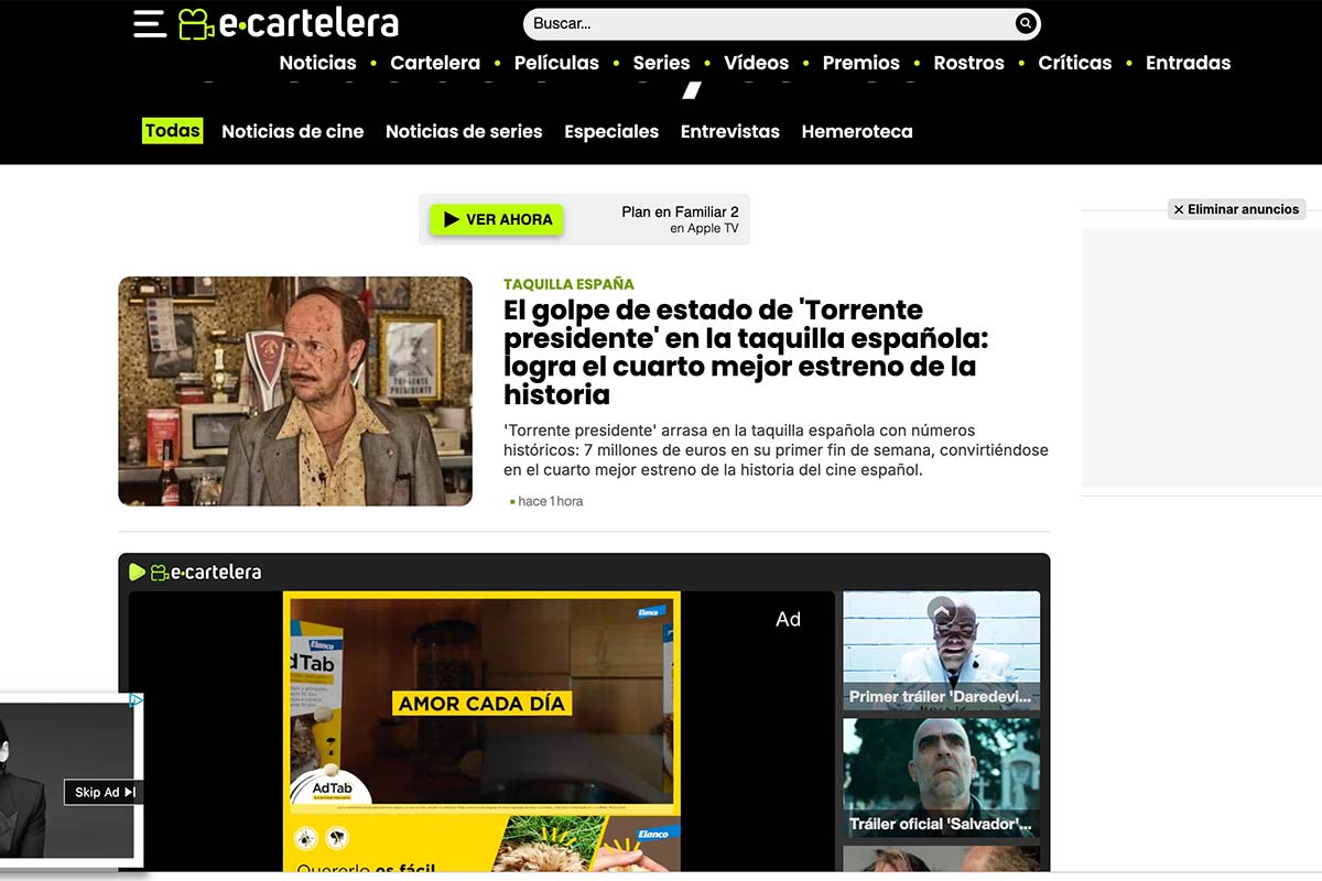 Cierra el grupo editor de FormulaTV, eCartelera y Bekia