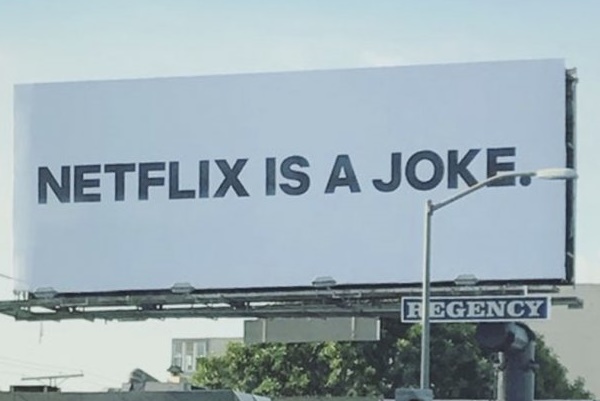 "Netflix is a Joke”. ¿Campaña en contra de Netflix u operación de marketing?