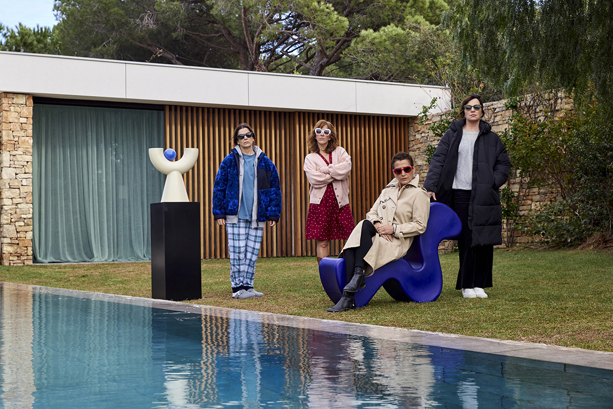 Laia Marull en una reunión de amigas