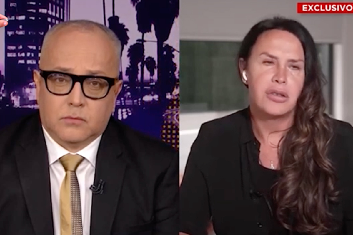 Karla Sofía Gascón, llorosa y desafiante en una entrevista con la CNN