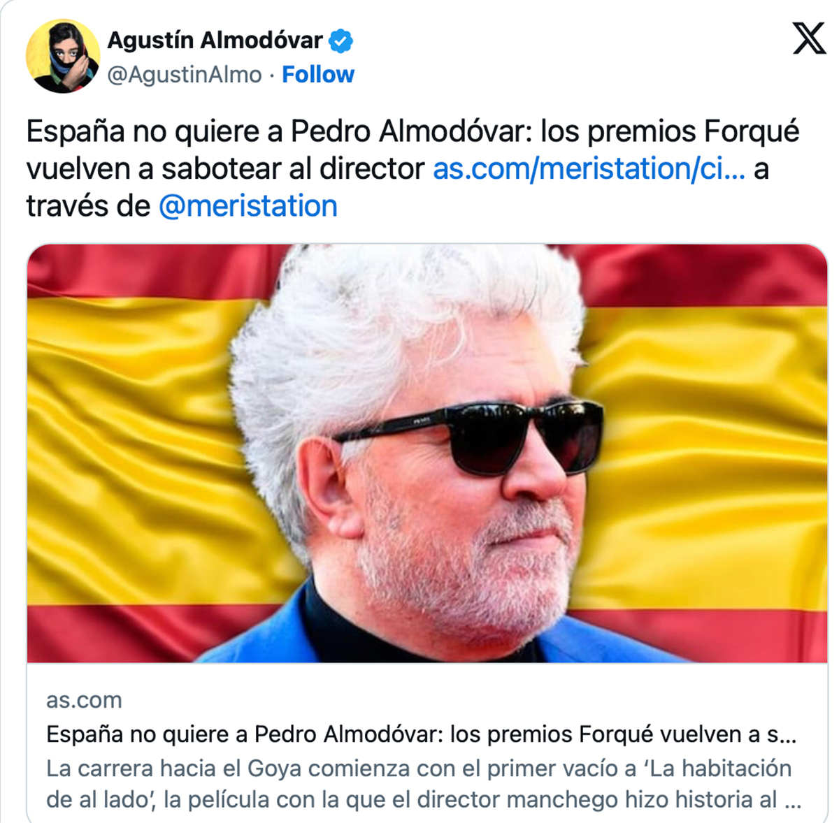 Ea, ea, ea, Almodóvar se cabrea