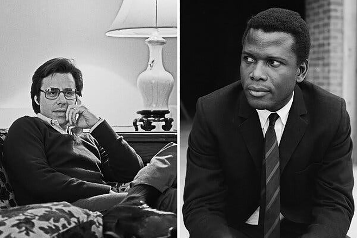 Peter Bogdanovich y Sidney Poitier