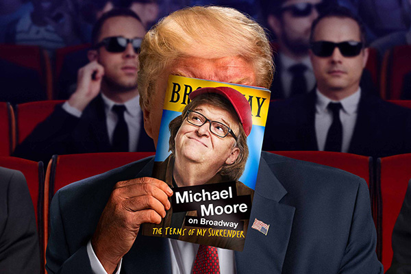 Donald Trump califica de fracaso el show de Broadway de Michael Moore contra él