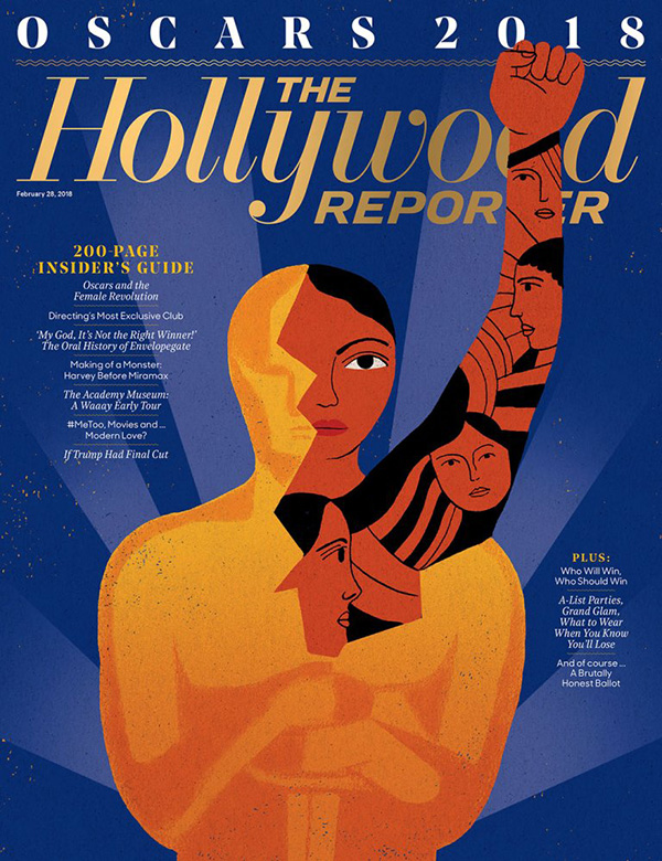 La curiosa portada feminista de los Oscar de The Hollywood Reporter