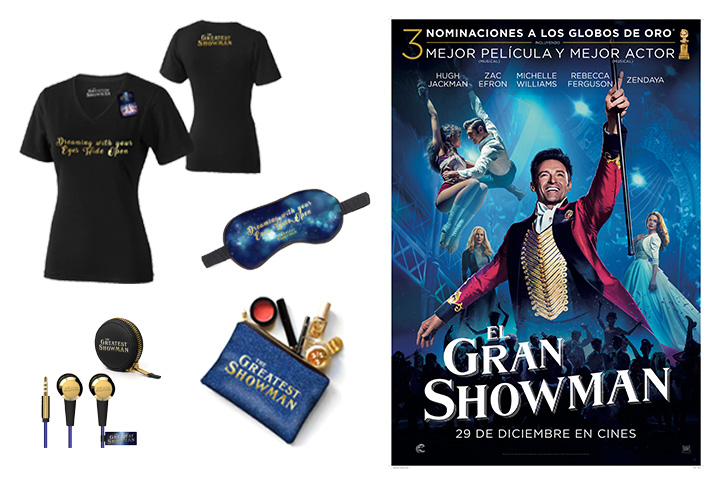 Hazte con uno de los 5 packs que sorteamos de "El gran showman"