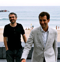 Alfonso Cuarón y Clive Owen Alfonso Cuarón y Clive Owen