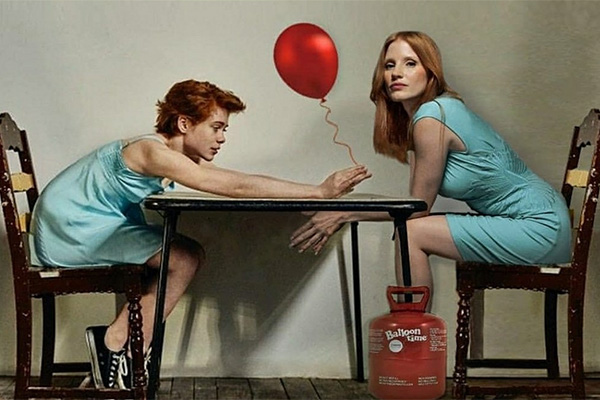 Jessica Chastain toma el relevo de Sophia Lillis en “It” de un modo muy original