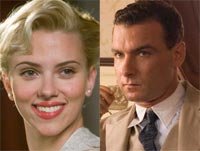Scarlett Johansson y Liev Screiber en Broadway