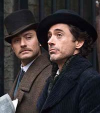 Robert Downey Jr. presenta Sherlock Holmes con todo el equipo