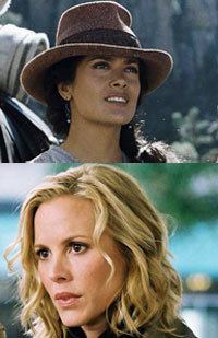 Salma Hayek asustada por una serpiente