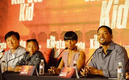 El equipo al completo de "The Karate Kid"