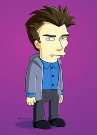 "Los Simpson" dejan entrar a un vampiro de "Crepúsculo"