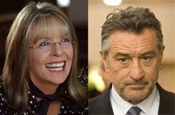 Robert De Niro y Diane Keaton se van de boda