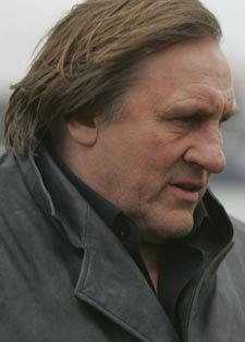Gérard Depardieu: alivio en el avión