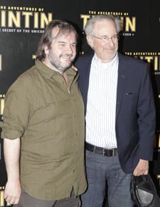 Steven Spielberg & Peter Jackson presentan su Tintín