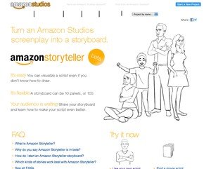 Amazon lanza "Storyteller", una herramienta online que convierte guiones en storyboards