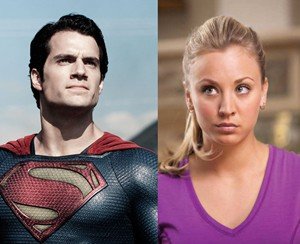 Supermán sale con la rubia de "The Big Bang Theory"