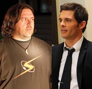 Nick Frost y James Marsden de viaje de negocios con Vince Vaughn