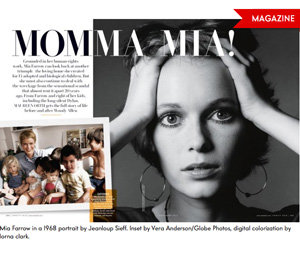Mia Farrow dice que su hijo con Woody Allen podría ser de Frank Sinatra
