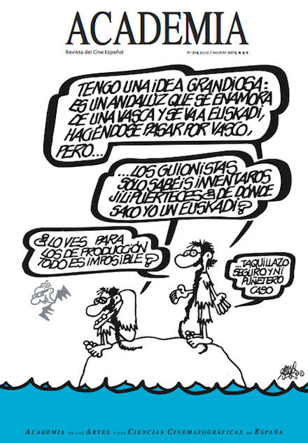 Forges, con el cine español, idea una divertida portada para la revista de la Academia