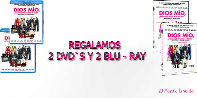 <strong>GANA DVD´S Y BLU - RAYS DE LA PELÍCULA DIOS MIO, ¿PERO QUE TE HEMOS HECHO?</strong>