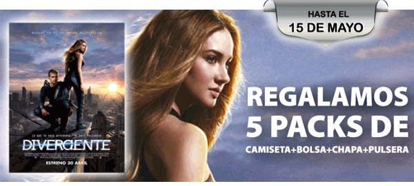 <strong>SORTEO DE 5 PACKS DE DIVERGENTE</strong>