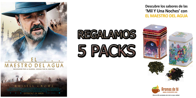 ¡GANA 5 LATAS DE TÉ DE LA PELÍCULA "EL MAESTRO DEL AGUA"!