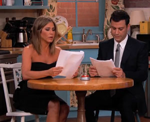 Reunión nostálgica de “Friends”, con Lisa Kudrow, Jennifer Aniston, Jimmy Kimmel y Courteney Cox