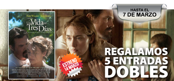 Sorteo de 5 entradas para "Una vida en tres días"