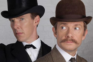Los protagonistas de "Sherlock" aparecen con vestimenta victoriana en la primera imagen del especial de Navidad