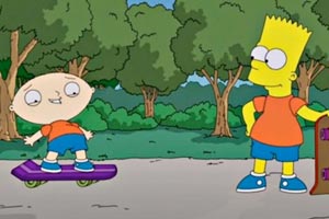 Primeras imágenes oficiales del cruce entre "Los Simpson" y "Padre de familia"