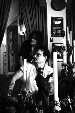 Johnny Depp de gira roquera con Alice Cooper