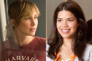America Ferrera y Vera Farmiga arropan al corresponsal Ricky Gervais