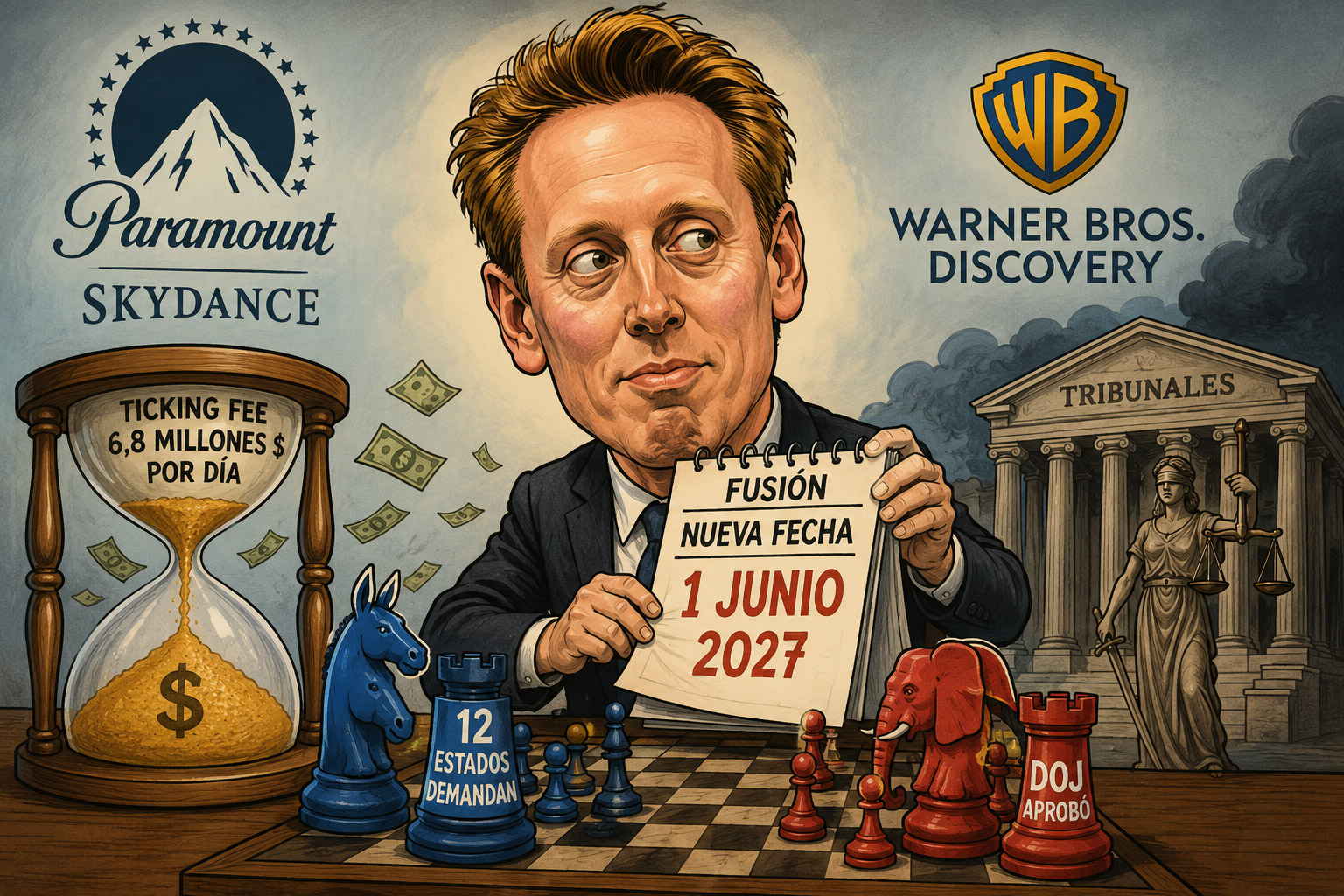 Visto el panorama judicial, Paramount pospone su fusión con Warner