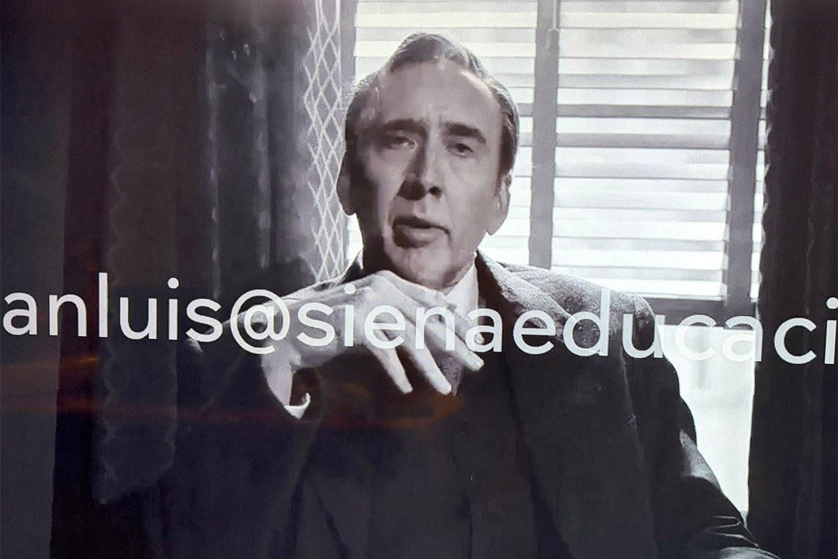 Mi dirección de mail eclipsa en la pantalla a Nicolas Cage