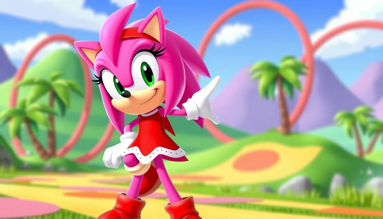 La erizo rosa Amy Rose, el nuevo fichaje de "Sonic 4"